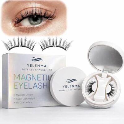 YELENMA SOYEZ LE CHANGEMENT Faux Cils Magnétiques avec Applicateur (Faux cils moyens) - Publicité YELENMA SOYEZ LE CHANGEMENT Faux Cils Magnétiques avec Applicateur (Faux cils moyens) - Publicité