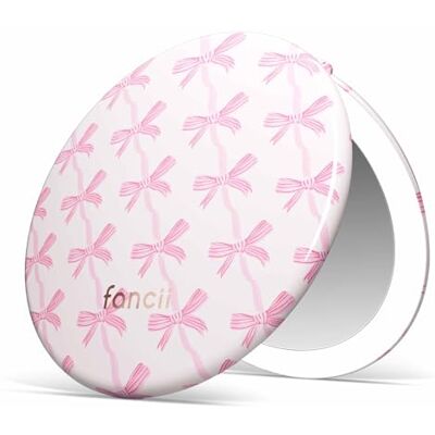 Fancii Taylor Miroir de maquillage de voyage compact avec lumières, grossissement x10/1x, rechargeable, 3 modes d'éclairage, intensité variable, petit miroir de sac à main éclairé, double face, pour - Publicité Fancii Taylor Miroir de maquillage de voyage compact avec lumières, grossissement x10/1x, rechargeable, 3 modes d'éclairage, intensité variable, petit miroir de sac à main éclairé, double face, pour - Publicité