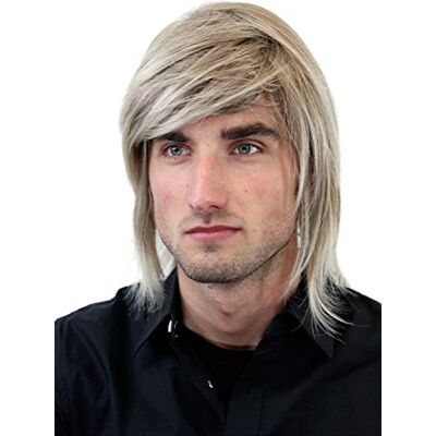 WIG ME UP Longue perruque pour homme, avec raie de côté, composé de plusieurs tons de blond GFW892-18T22 - Publicité WIG ME UP Longue perruque pour homme, avec raie de côté, composé de plusieurs tons de blond GFW892-18T22 - Publicité
