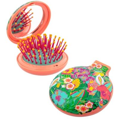 Pylones Brosse à cheveux avec miroir Lady Retro - Publicité Pylones Brosse à cheveux avec miroir Lady Retro - Publicité