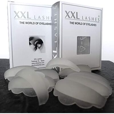 XXL Lashes 10 coussinets en silicone pour un rehaussement de cils parfait ! recourbe-cils, rouleau, recharge (L) - Publicité XXL Lashes 10 coussinets en silicone pour un rehaussement de cils parfait ! recourbe-cils, rouleau, recharge (L) - Publicité