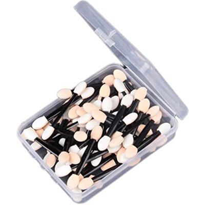 SMELEYOU Applicateurs De Fard À Paupières Pinceau De Fard À Paupières Applicateur D'éponge De Fard À Paupières Ombres À Paupières Jetables Pinceaux Éponge Applicateurs De Maquillage Pour Les Yeux 50pcs - Publicité SMELEYOU Applicateurs De Fard À Paupières Pinceau De Fard À Paupières Applicateur D'éponge De Fard À Paupières Ombres À Paupières Jetables Pinceaux Éponge Applicateurs De Maquillage Pour Les Yeux 50pcs - Publicité