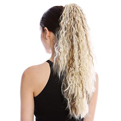 WIG ME UP N461-V-613H10 Postiche couette queue de cheval longue volumineuse bouclée boucles anglaises crêpé afro blond platine brun mèches 55 cm - Publicité WIG ME UP N461-V-613H10 Postiche couette queue de cheval longue volumineuse bouclée boucles anglaises crêpé afro blond platine brun mèches 55 cm - Publicité
