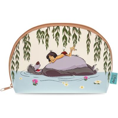 MAD Beauty Trousse de maquillage Disney The Jungle Book 22,9 cm, motif tropical beige avec Mowgli et Baloo Parfaite pour les essentiels de soins de la peau, avec fermeture éclair à pompon, cadeau - Publicité MAD Beauty Trousse de maquillage Disney The Jungle Book 22,9 cm, motif tropical beige avec Mowgli et Baloo Parfaite pour les essentiels de soins de la peau, avec fermeture éclair à pompon, cadeau - Publicité