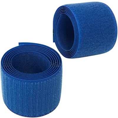 AERZETIX C66003 Bande/rouleau de scratch 50 mm 1 mètre auto-agrippant organisateur/serre câbles ruban sac vêtement attache sangle couleur: bleu royal en polyamide et polyester - Publicité AERZETIX C66003 Bande/rouleau de scratch 50 mm 1 mètre auto-agrippant organisateur/serre câbles ruban sac vêtement attache sangle couleur: bleu royal en polyamide et polyester - Publicité