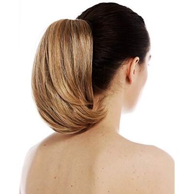 WIG ME UP T6545-s-MediumBlonde postiche queue de cheval natte pince-papillon court volumineux lisse blond foncé blond doré mèches - Publicité WIG ME UP T6545-s-MediumBlonde postiche queue de cheval natte pince-papillon court volumineux lisse blond foncé blond doré mèches - Publicité