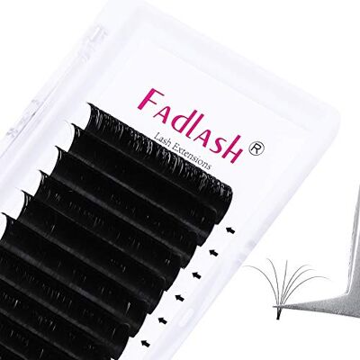 FADLASH Extension de Cils Volume C Curl 0,07mm 15mm Easy Fan Lash 5D, 6D~20D Russe Extension Cils Professionnel - Publicité FADLASH Extension de Cils Volume C Curl 0,07mm 15mm Easy Fan Lash 5D, 6D~20D Russe Extension Cils Professionnel - Publicité