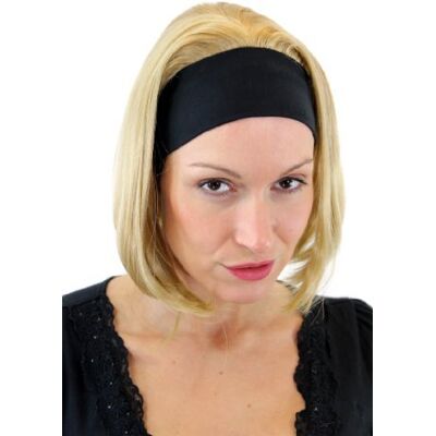 WIG ME UP GFW948H-86 Perruque cool pour femme Perruque trois quarts avec bandeau élastique Blond lisse Longueur moyenne - Publicité WIG ME UP GFW948H-86 Perruque cool pour femme Perruque trois quarts avec bandeau élastique Blond lisse Longueur moyenne - Publicité