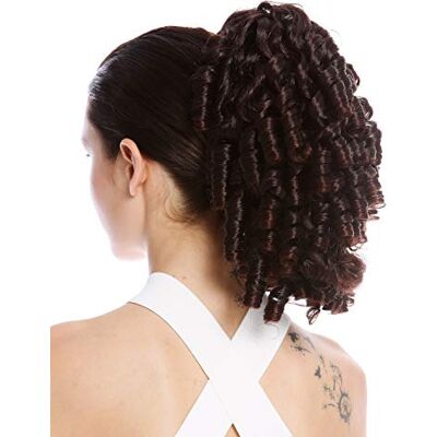 WIG ME UP N900A+2-V-2T33 Postiche couette queue de cheval boucles anglaises bouclées volumineuses mélange brun acajou - Publicité WIG ME UP N900A+2-V-2T33 Postiche couette queue de cheval boucles anglaises bouclées volumineuses mélange brun acajou - Publicité