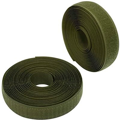 AERZETIX C65942 Bande/rouleau de scratch 25 mm 5 mètre auto-agrippant organisateur/serre câbles ruban sac vêtement attache sangle couleur: vert cèdre en polyamide et polyester - Publicité AERZETIX C65942 Bande/rouleau de scratch 25 mm 5 mètre auto-agrippant organisateur/serre câbles ruban sac vêtement attache sangle couleur: vert cèdre en polyamide et polyester - Publicité