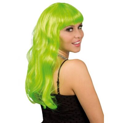 Boland Perruque longue verte fluo femme - Publicité Boland Perruque longue verte fluo femme - Publicité