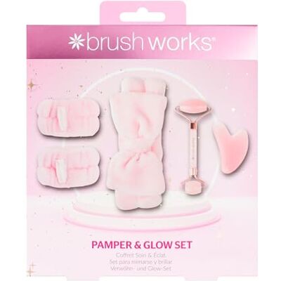Brushworks Pamper & Glow Set - Publicité Brushworks Pamper & Glow Set - Publicité