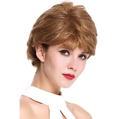 WIG ME UP JH-710-1024B Perruque dame courte ondulée épaisse raie mélange blond foncé blond - Publicité WIG ME UP JH-710-1024B Perruque dame courte ondulée épaisse raie mélange blond foncé blond - Publicité