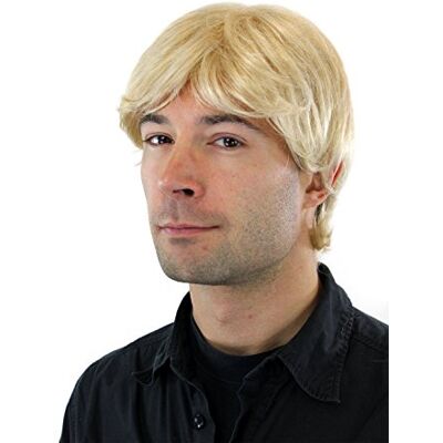 WIG ME UP Perruque pour homme, courte avec raie, blond/blond platine GFW355A-613E - Publicité WIG ME UP Perruque pour homme, courte avec raie, blond/blond platine GFW355A-613E - Publicité