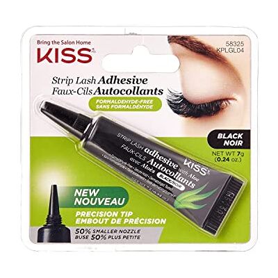 Kiss Strip Lash Adhesive with Aloe 58325 Black by - Publicité Kiss Strip Lash Adhesive with Aloe 58325 Black by - Publicité