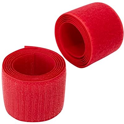 AERZETIX C66001 Bande/rouleau de scratch 50 mm 1 mètre auto-agrippant organisateur/serre câbles ruban sac vêtement attache sangle couleur: rouge framboise en polyamide et polyester - Publicité AERZETIX C66001 Bande/rouleau de scratch 50 mm 1 mètre auto-agrippant organisateur/serre câbles ruban sac vêtement attache sangle couleur: rouge framboise en polyamide et polyester - Publicité
