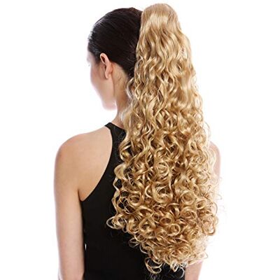 WIG ME UP 9563B-V-24B Postiche couette queue de cheval longue volumineuse très bouclée blond doré 60 cm - Publicité WIG ME UP 9563B-V-24B Postiche couette queue de cheval longue volumineuse très bouclée blond doré 60 cm - Publicité