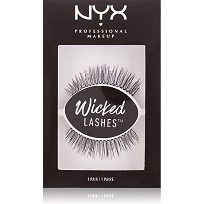 NYX PROFESSIONAL MAKEUP Faux-cils, Fibres Synthétiques, Ultralégers, Paire Unique, Réutilisables, Effet Cils Naturels, Style : Bashful - Publicité NYX PROFESSIONAL MAKEUP Faux-cils, Fibres Synthétiques, Ultralégers, Paire Unique, Réutilisables, Effet Cils Naturels, Style : Bashful - Publicité