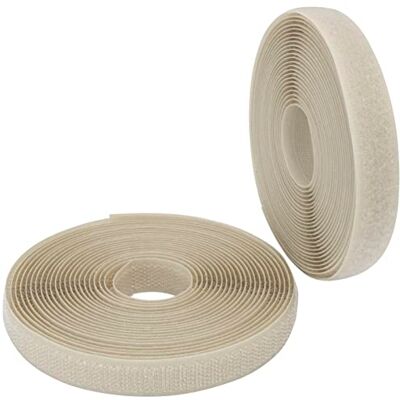 AERZETIX C65883 Bande/rouleau de scratch 16 mm 5 mètre auto-agrippant organisateur/serre câbles ruban sac vêtement attache sangle couleur: beige clair en polyamide et polyester - Publicité AERZETIX C65883 Bande/rouleau de scratch 16 mm 5 mètre auto-agrippant organisateur/serre câbles ruban sac vêtement attache sangle couleur: beige clair en polyamide et polyester - Publicité