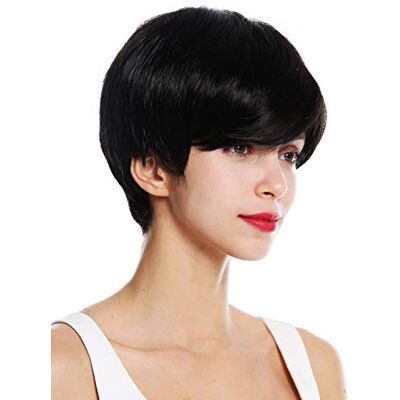 WIG ME UP VK-32-2 Perruque dame très courte garçonne raie brun noir - Publicité WIG ME UP VK-32-2 Perruque dame très courte garçonne raie brun noir - Publicité