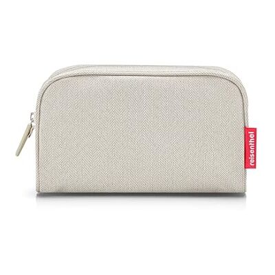 reisenthel Trousse de maquillage Trousse classique rectangulaire pour ranger tous vos accessoires de maquillage importants. Cosmétiques, organiseur, trousse de toilette, Sable à chevrons - Publicité reisenthel Trousse de maquillage Trousse classique rectangulaire pour ranger tous vos accessoires de maquillage importants. Cosmétiques, organiseur, trousse de toilette, Sable à chevrons - Publicité