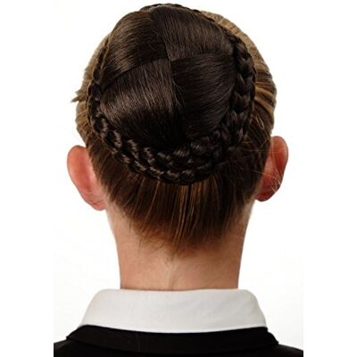 WIG ME UP Chignon extension tressé peigne brun cendré moyen N796-8 - Publicité WIG ME UP Chignon extension tressé peigne brun cendré moyen N796-8 - Publicité