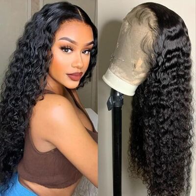 IFLY Perruque Cheveux Humain Bouclé 13×4 Lace Wig Human Hair Deep Wave 16 Pouces - Publicité IFLY Perruque Cheveux Humain Bouclé 13×4 Lace Wig Human Hair Deep Wave 16 Pouces - Publicité