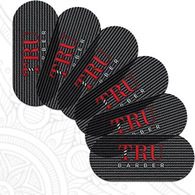 TRU BARBER Grippes Capillaires Lot de 6 Pincettes Cheveux Homme Femme Salon Barbershop Noir/Rouge - Publicité TRU BARBER Grippes Capillaires Lot de 6 Pincettes Cheveux Homme Femme Salon Barbershop Noir/Rouge - Publicité