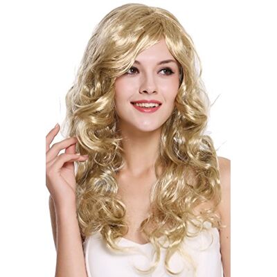 WIG ME UP DEC37-ZA33 Perruque Dame Carnaval Longue Blond Clair ondulée bouclée Sexy Raie côté 65 cm - Publicité WIG ME UP DEC37-ZA33 Perruque Dame Carnaval Longue Blond Clair ondulée bouclée Sexy Raie côté 65 cm - Publicité