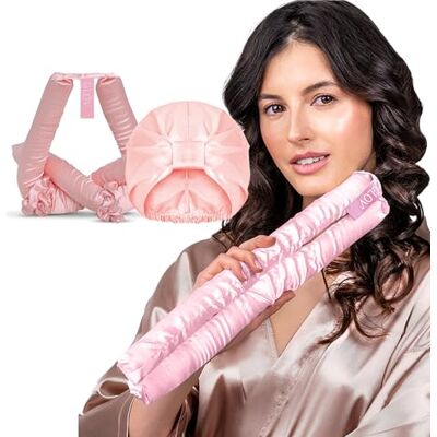 GLOV Rouleaux Cheveux Sans Chaleur Boucles Naturelles Coiffure Douce Satin Protection Frizz Confort Élégant Entretien Bouncy Vagues - Publicité GLOV Rouleaux Cheveux Sans Chaleur Boucles Naturelles Coiffure Douce Satin Protection Frizz Confort Élégant Entretien Bouncy Vagues - Publicité