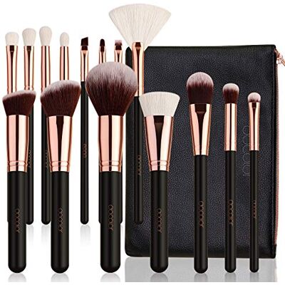 Docolor Lot de 15 Pinceaux de Maquillage Poils Naturels avec Trousse - Publicité Docolor Lot de 15 Pinceaux de Maquillage Poils Naturels avec Trousse - Publicité