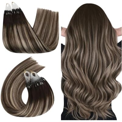 Ugeat Extension a Froid Cheveux 14 Pouce Extension Cheveux a Froid 50G Extensions Cheveux Naturels Loops Marron Fonce à Blond Cendre #4/18/4 Extension Cheveux Naturel Anneaux - Publicité Ugeat Extension a Froid Cheveux 14 Pouce Extension Cheveux a Froid 50G Extensions Cheveux Naturels Loops Marron Fonce à Blond Cendre #4/18/4 Extension Cheveux Naturel Anneaux - Publicité