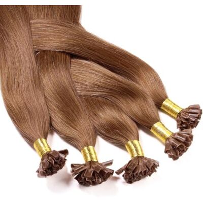 hair2heart 25 x 1g extensions cheveux keratine à chaud 50cm, couleur #8 Noisette, lisse - Publicité hair2heart 25 x 1g extensions cheveux keratine à chaud 50cm, couleur #8 Noisette, lisse - Publicité