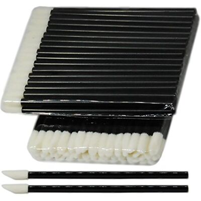 Dacotrade Lot de 50 bâtonnets de nettoyage pour extensions de cils Bâtonnets non pelucheux en microfibre Convient pour le microblading et comme pinceau à lèvres Noir - Publicité Dacotrade Lot de 50 bâtonnets de nettoyage pour extensions de cils Bâtonnets non pelucheux en microfibre Convient pour le microblading et comme pinceau à lèvres Noir - Publicité