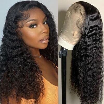 IFLY Perruque Cheveux Humain Bouclé 13×4 Lace Wig Human Hair Deep Wave 18 Pouces - Publicité IFLY Perruque Cheveux Humain Bouclé 13×4 Lace Wig Human Hair Deep Wave 18 Pouces - Publicité