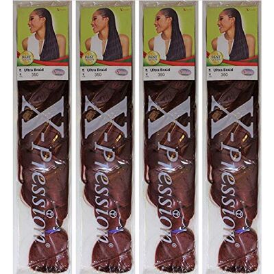 x-pression Ultra Tresse Couleur 350 (4 PCS Offre Spéciale) - Publicité x-pression Ultra Tresse Couleur 350 (4 PCS Offre Spéciale) - Publicité
