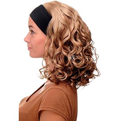 WIG ME UP Perruque dame serre-tête (maintien) volume boucles hauteur d'épaules mélange brun-blond BRO-704-G15 - Publicité WIG ME UP Perruque dame serre-tête (maintien) volume boucles hauteur d'épaules mélange brun-blond BRO-704-G15 - Publicité