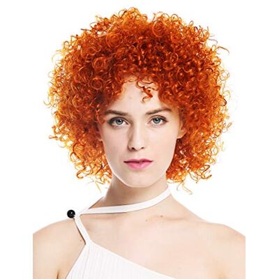 WIG ME UP VK-11-T2735 Perruque dame courte volumineuse bouclée rouge orange - Publicité WIG ME UP VK-11-T2735 Perruque dame courte volumineuse bouclée rouge orange - Publicité