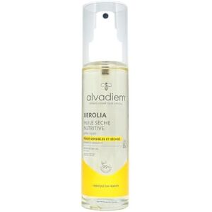 Alvadiem Huile Sèche XEROLIA À la gelée royale bio & huile de carthame Soin hydratant & sublimant multi-usage Corps, visage & cheveux Peaux sèches & sensibles Fabriqué en France 100 ml - Publicité Alvadiem Huile Sèche XEROLIA À la gelée royale bio & huile de carthame Soin hydratant & sublimant multi-usage Corps, visage & cheveux Peaux sèches & sensibles Fabriqué en France 100 ml - Publicité