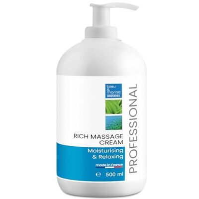 bleu & marine Bretania Creme Hydratante Corporelle Anti Age Vitamine E Crème de Massage Professionnelle Absorption Longue Idéale pour Massages Formulation Naturelle Propriétés Antioxydantes 500 ml - Publicité bleu & marine Bretania Creme Hydratante Corporelle Anti Age Vitamine E Crème de Massage Professionnelle Absorption Longue Idéale pour Massages Formulation Naturelle Propriétés Antioxydantes 500 ml - Publicité