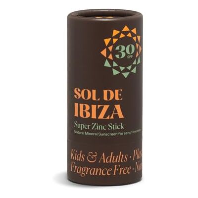 Sol de Ibiza Super Zinc Stift SPF 30 - Stick solaire - Publicité Sol de Ibiza Super Zinc Stift SPF 30 - Stick solaire - Publicité