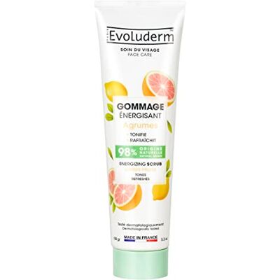 Evoluderm Gommage Énergisant Agrumes 150 ml 98% d’Origine Naturelle Végan Fabrication Française - Publicité Evoluderm Gommage Énergisant Agrumes 150 ml 98% d’Origine Naturelle Végan Fabrication Française - Publicité