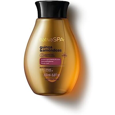 O Boticário Nativa Spa Huile corporelle parfumée amandes quinoa - Publicité O Boticário Nativa Spa Huile corporelle parfumée amandes quinoa - Publicité