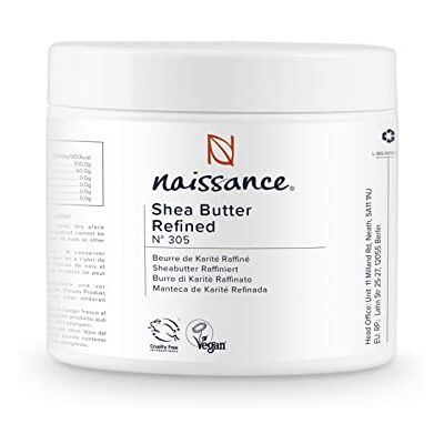 Naissance Beurre de Karité d'Afrique (No. 305) 250g Raffiné, Solide, Sans Odeur pour Cheveux Sec ou Afro, Corps, Visage Pur, Végan, Naturel - Publicité Naissance Beurre de Karité d'Afrique (No. 305) 250g Raffiné, Solide, Sans Odeur pour Cheveux Sec ou Afro, Corps, Visage Pur, Végan, Naturel - Publicité