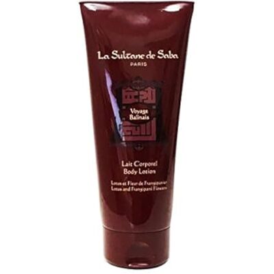 La Sultane de Saba 3760092238121 Lait Corporel Lotus et Fleur de Frangipanier 200 ml - Publicité La Sultane de Saba 3760092238121 Lait Corporel Lotus et Fleur de Frangipanier 200 ml - Publicité