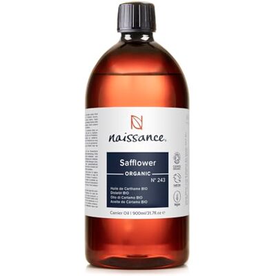 Naissance Huile Végétale De Carthame Certifiée BIO (No. 243) 900ml Naturelle, Hydratant & Nourrissant pour Cheveux, Visage et Recettes De Beauté - Publicité Naissance Huile Végétale De Carthame Certifiée BIO (No. 243) 900ml Naturelle, Hydratant & Nourrissant pour Cheveux, Visage et Recettes De Beauté - Publicité