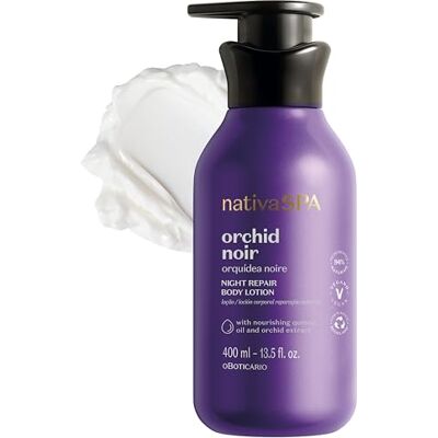 O Boticário Nativa SPA Noire Orchid, Crème corporelle hydratante parfumée avec gouttes de quinoa pour plus d'hydratation 400 ml - Publicité O Boticário Nativa SPA Noire Orchid, Crème corporelle hydratante parfumée avec gouttes de quinoa pour plus d'hydratation 400 ml - Publicité