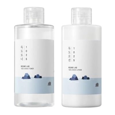 Ensemble Toner et Lotion Round Lab 1025 Dokdo - Hydratant & Nourrissant - Publicité Ensemble Toner et Lotion Round Lab 1025 Dokdo - Hydratant & Nourrissant - Publicité