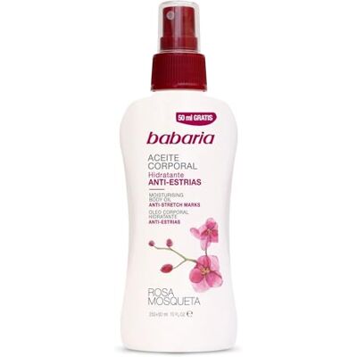 Babaria Rosa Mosqueta Huile Corporel Anti Vergetures 300ml - Publicité Babaria Rosa Mosqueta Huile Corporel Anti Vergetures 300ml - Publicité