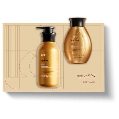 O Boticário Nativa SPA Coffret Cadeau Quinoa Coffret Cadeau Femme Soin de la Peau 2 Produits Crème Corps Hydratante 400 ml et Huile Corps Parfumée 200 ml - Publicité O Boticário Nativa SPA Coffret Cadeau Quinoa Coffret Cadeau Femme Soin de la Peau 2 Produits Crème Corps Hydratante 400 ml et Huile Corps Parfumée 200 ml - Publicité